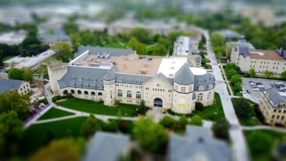 Community college campus aerial view symbolizing affordable education pathways